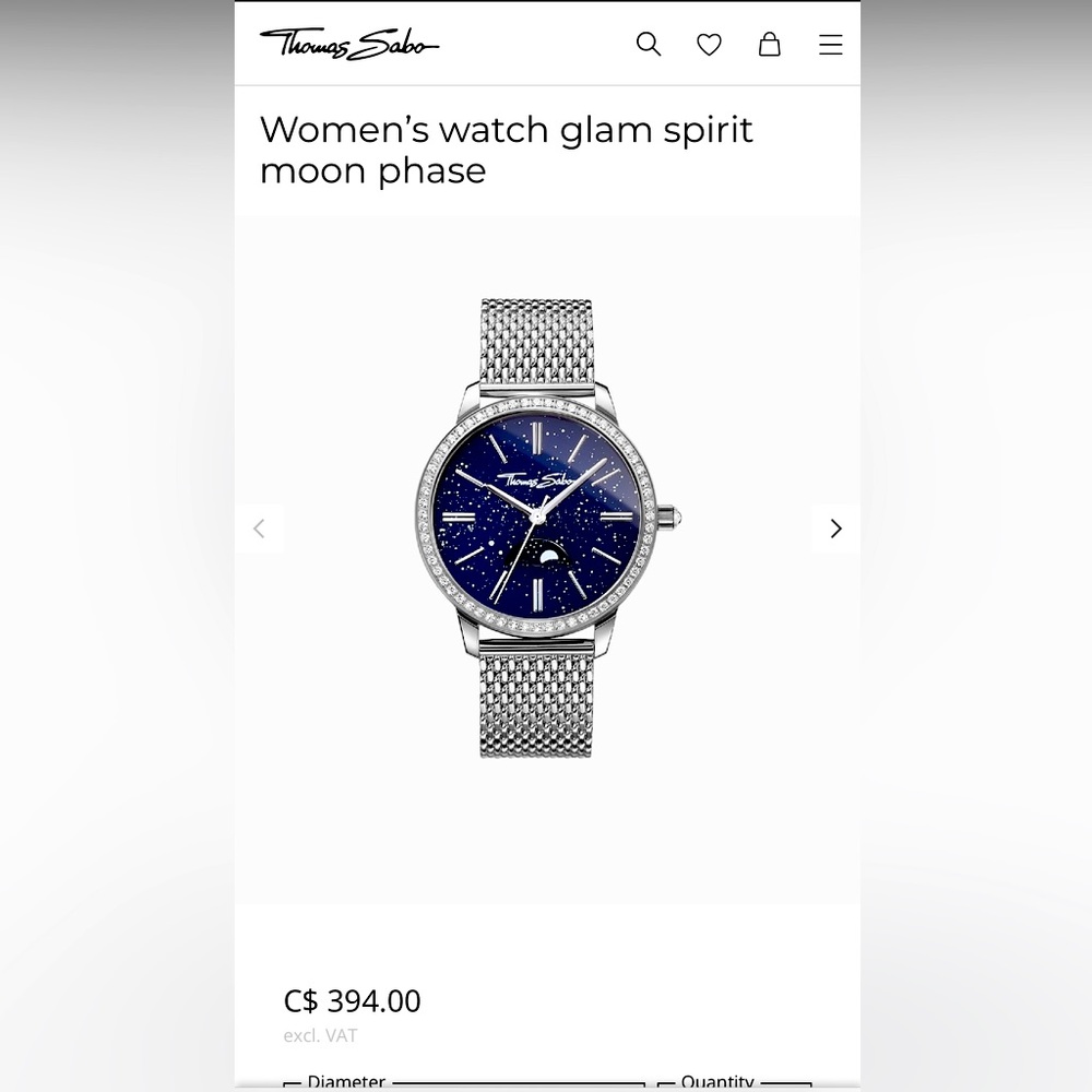 Thomas Sabo Moon phase watch